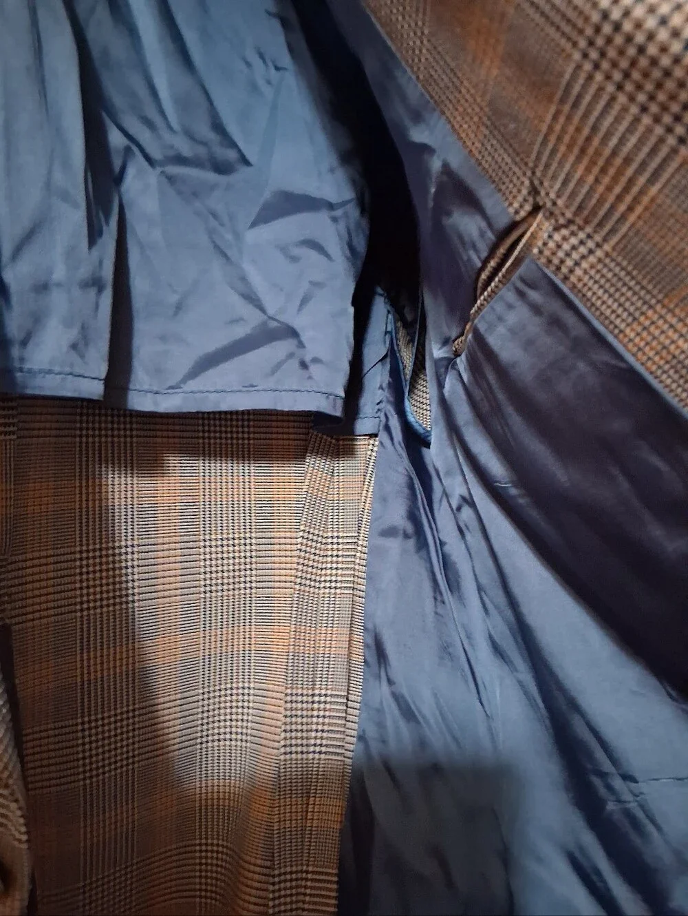 Hampton Heath vintage 1970s men's sport coat blazer jacket, Glen plaid